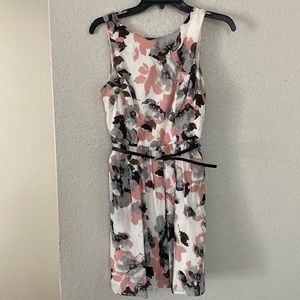 Flower Printed Fit and Flare Dress